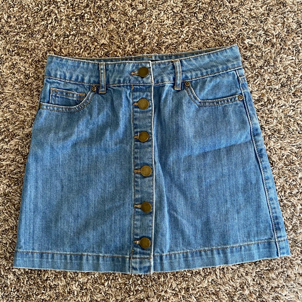 S Forever 21 Jean Skirt w/ buttons